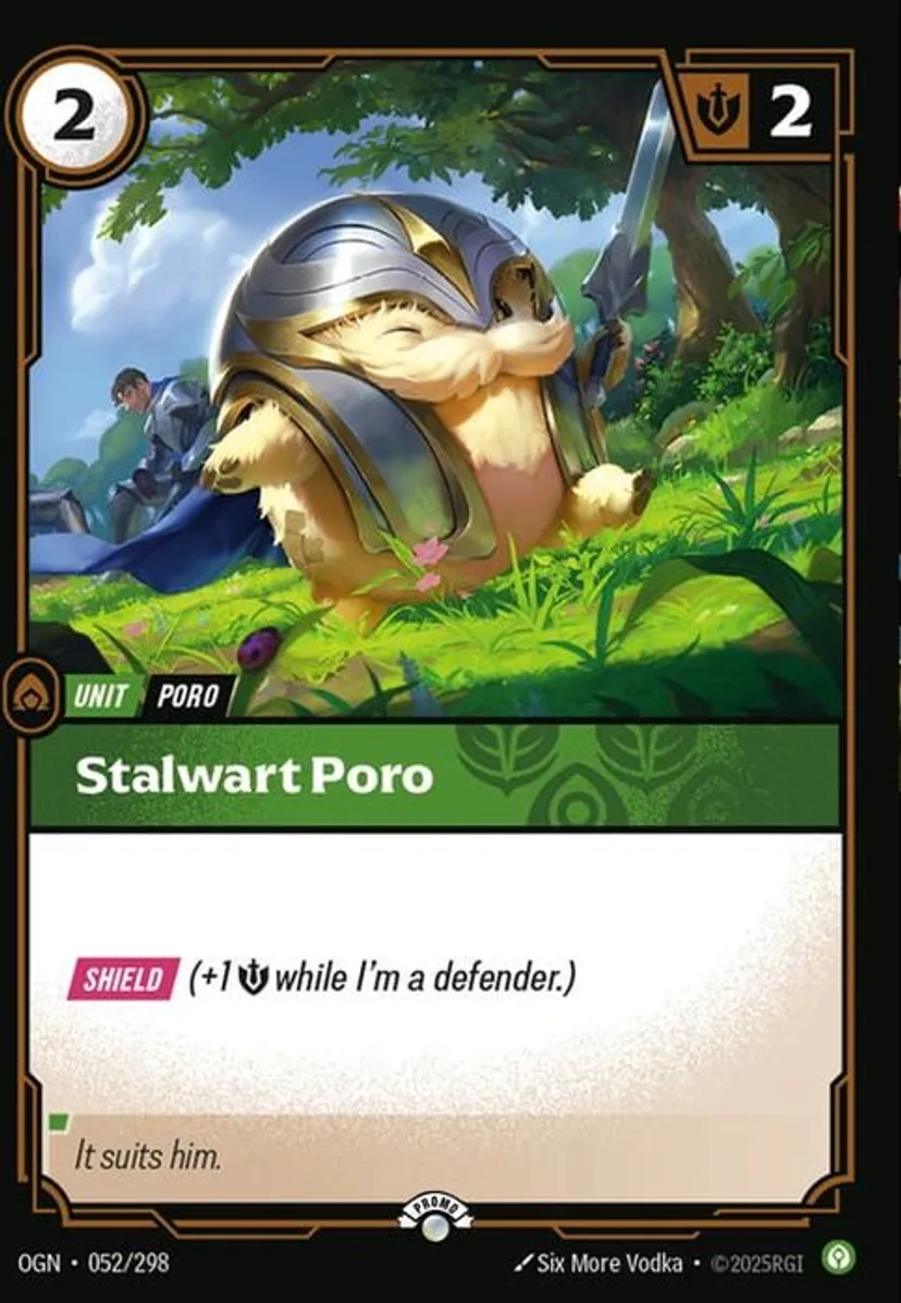 Stalwart Poro - OGN-052-p - Promotional Cards - Riftbound card